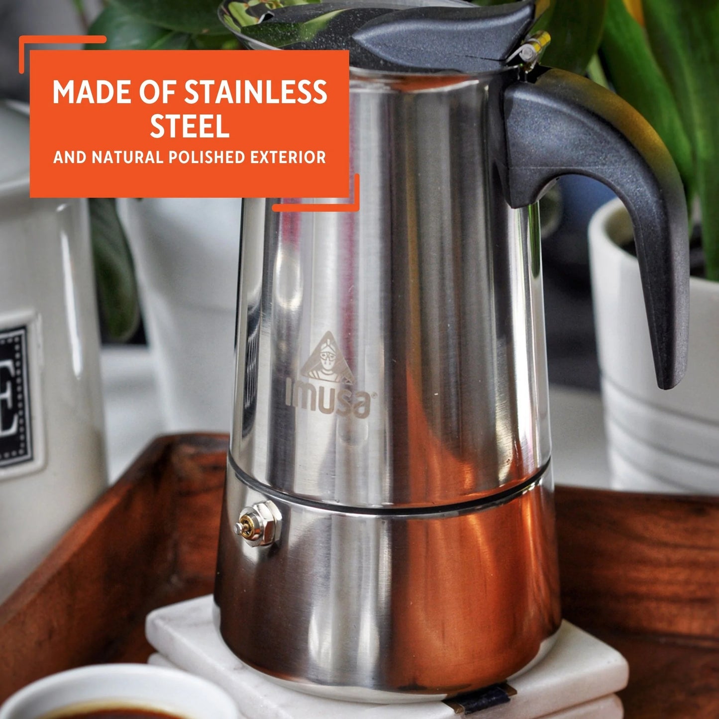 New 6 Cup Stainless Steel Stovetop Espresso Coffeemaker