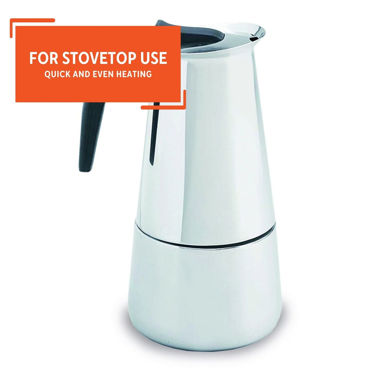 New 6 Cup Stainless Steel Stovetop Espresso Coffeemaker