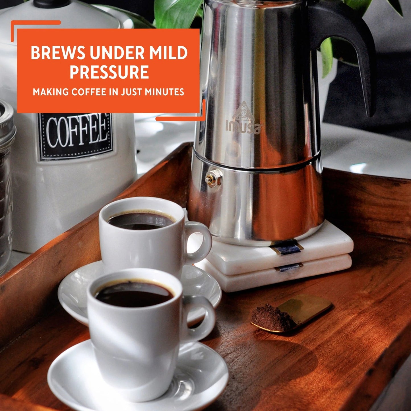 New 6 Cup Stainless Steel Stovetop Espresso Coffeemaker