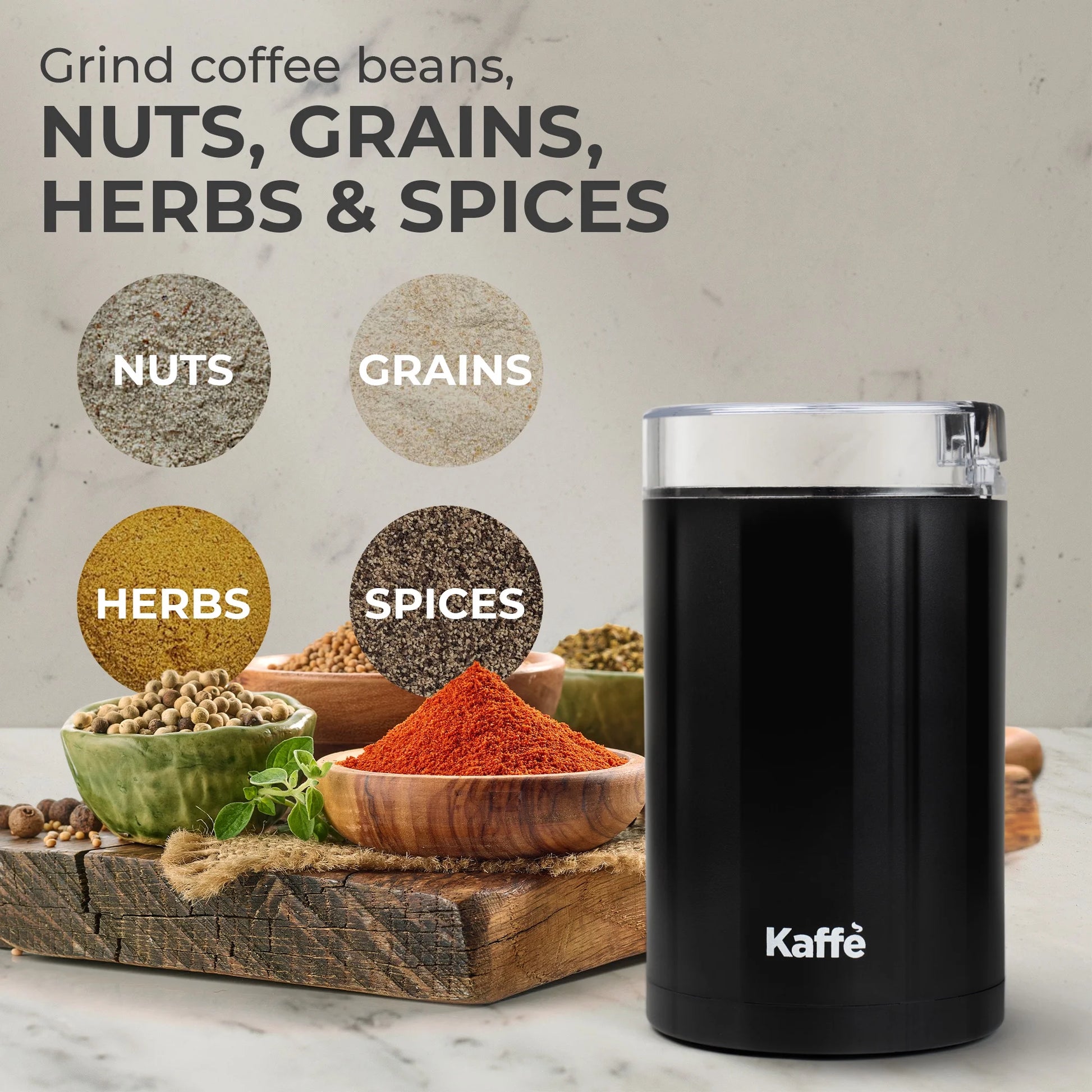 Coffee Grinder Electric (3.5Oz/14 Cup) , Best Coffee Grinders Reduced Price W Free Cleaning Brush, Black