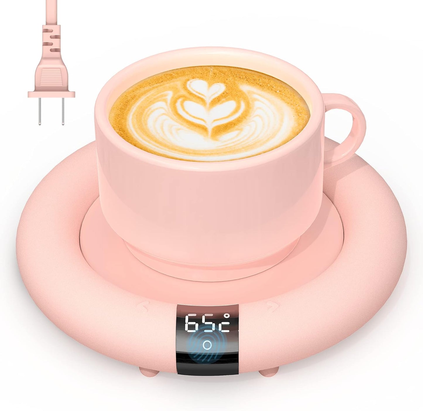 2021 New Smart Coffee Mug Warmer for Desk with Auto Shut Off, 3 Temperature Setting Touch Switch LED Display 20W Cup Warmer for Coffee Tea Milk Beverage Warming Coffee Gift