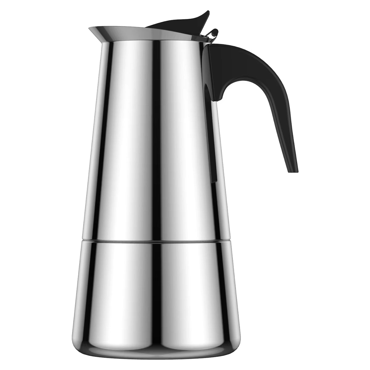 Espresso Maker Induction Coffee Maker Stainless Steel Stovetop Coffee Maker Moka Pot Coffee Maker Pot Suitable for Home Camping