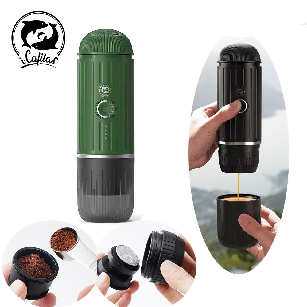 70Ml Portable Coffee Machine Expresso Coffee Maker Fit Nexpresso Dolce Pod Capsule Coffee Powder for Car & Home