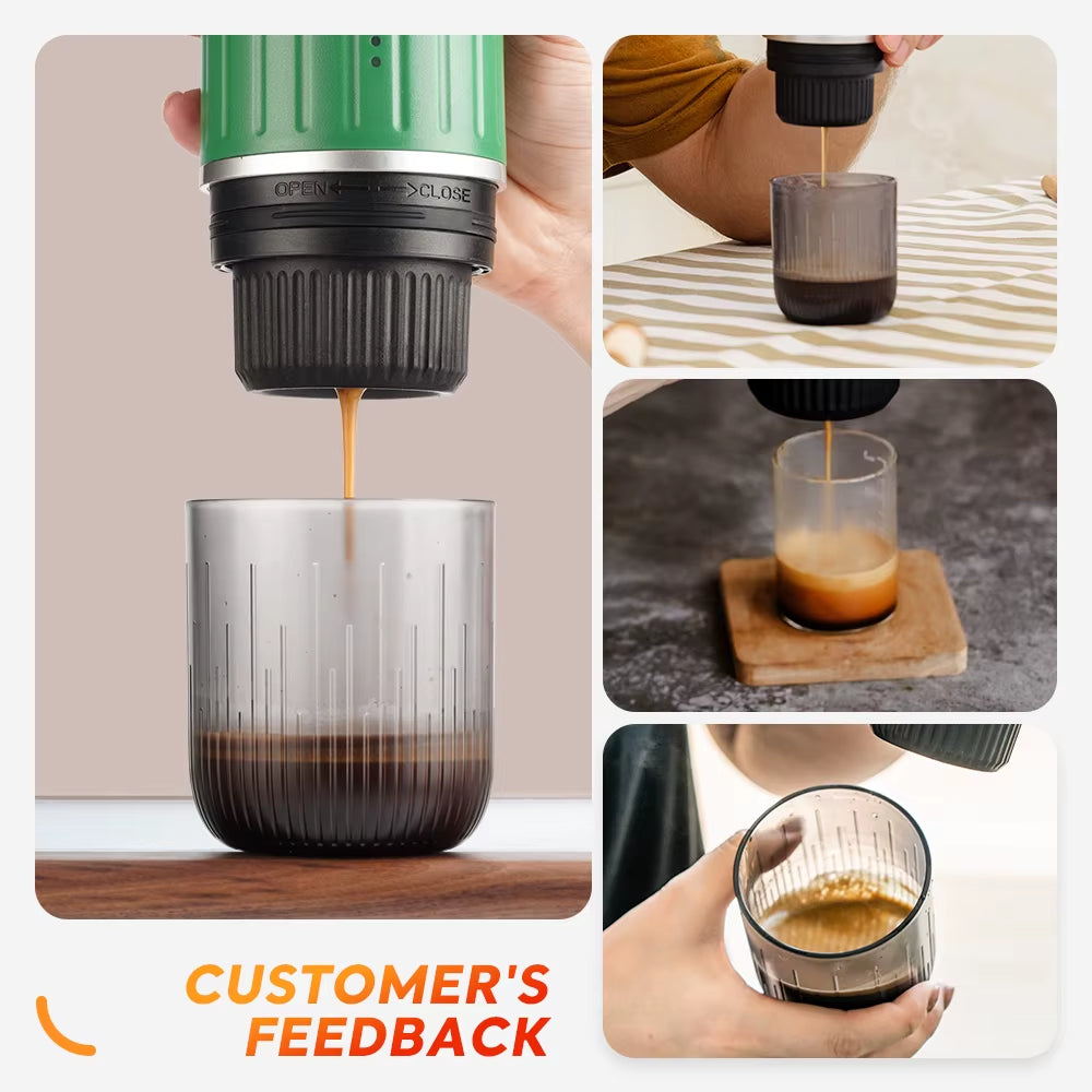 70Ml Portable Coffee Machine Expresso Coffee Maker Fit Nexpresso Dolce Pod Capsule Coffee Powder for Car & Home