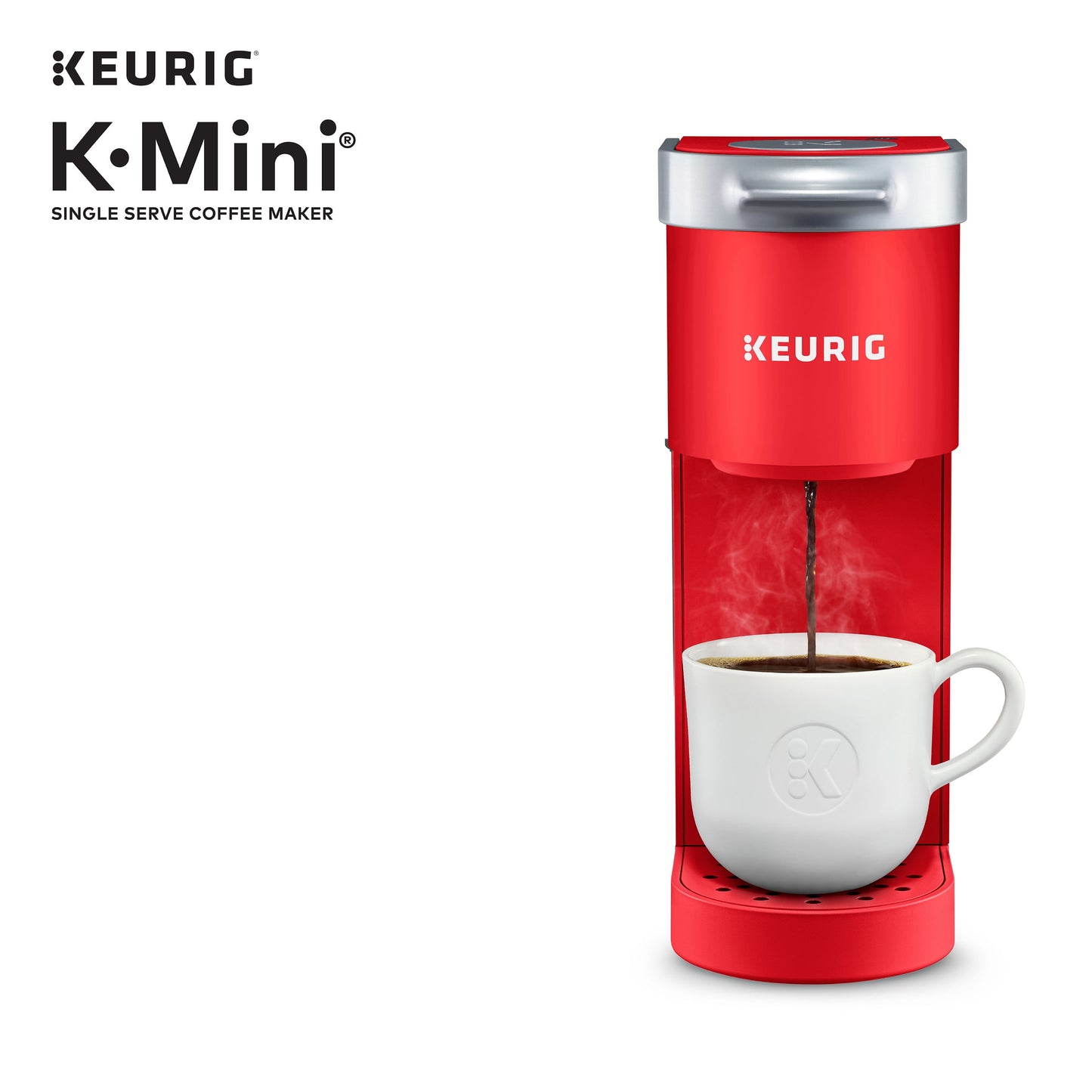 K-Mini Single Serve K-Cup Pod Coffee Maker, Poppy Red