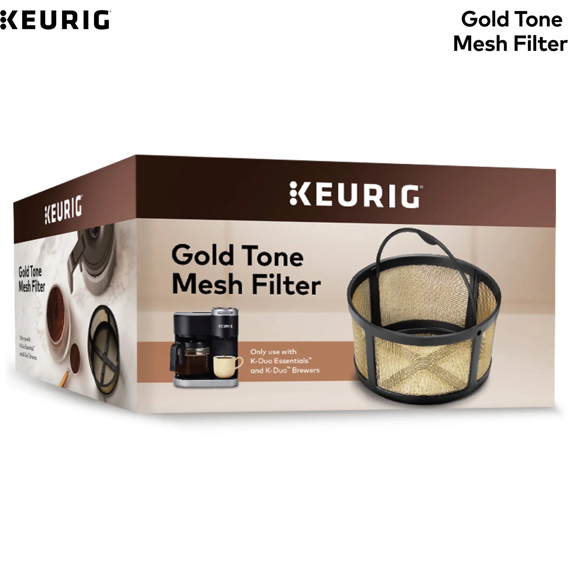 K-Duo Mesh Reusable Filter for Ground Coffee, Gold