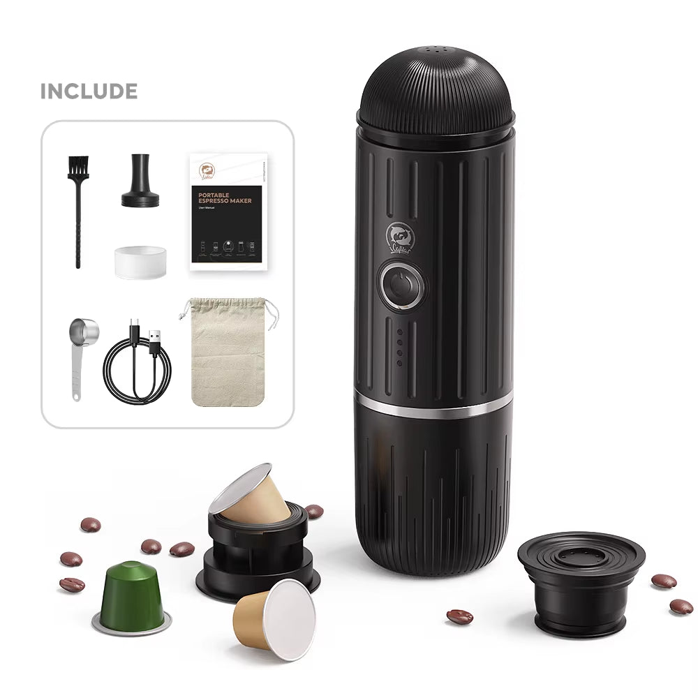 70Ml Portable Coffee Machine Expresso Coffee Maker Fit Nexpresso Dolce Pod Capsule Coffee Powder for Car & Home