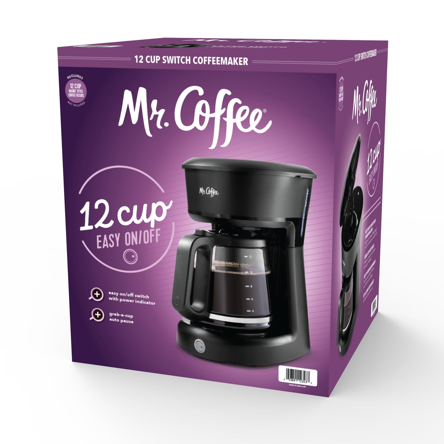 12-Cup Coffee Maker, Black