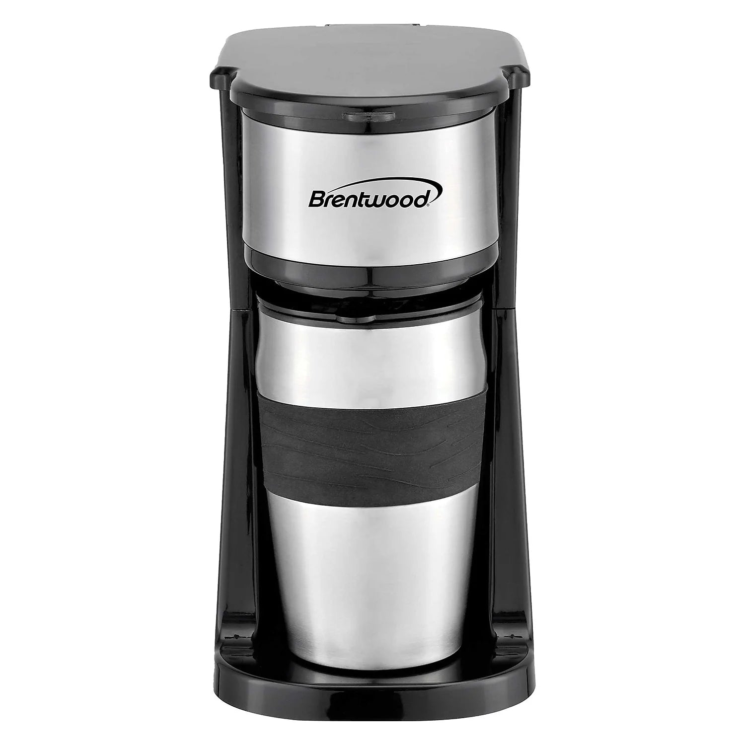 TS-113BK Portable Single-Serve Coffee Brewer with 14 Oz Travel Mug, Black