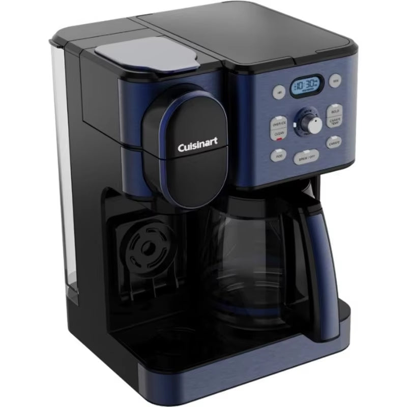 Cuisinart Coffee Maker, 12-Cup Glass Carafe, Automatic Hot & Iced Coffee Maker, Single Server Brewer, Navy Blue, SS-16