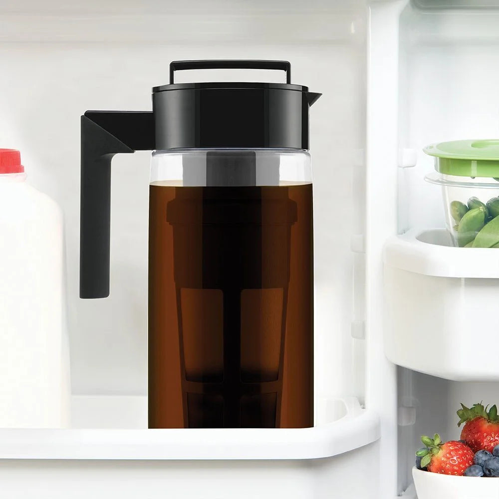 900ML Cold Brew Iced Coffee Maker Airtight Seal Silicone Handle Coffee Kettle